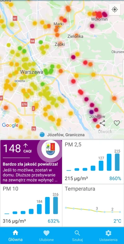 Unik4t - Hej, żyjecie tam w #jozefow? Warszawa zaczyna sezon grzewczy pełną gębą, ale...