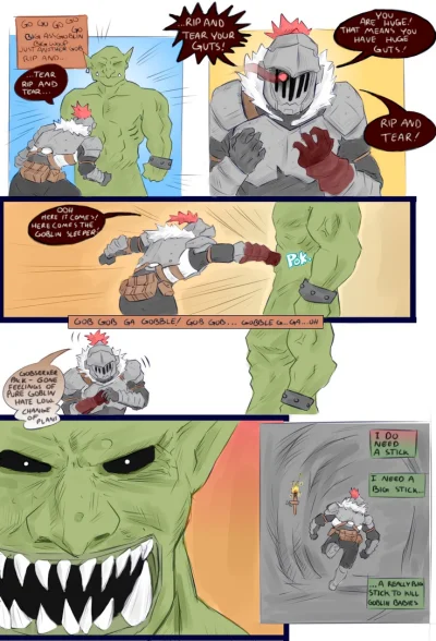 bastek66 - @HrabiaTruposz: Goblin Slayer to po prostu Doomguy mordujący gobliny, mam ...