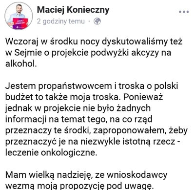 s.....0 - Maciej Konieczny o wzroście akcyzy.
(Nagranie trwa minute)
https://www.fa...