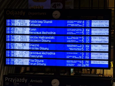 J.....w - Poznań Główny w tej chwili #pkp #intercity #poznań #kolej #pociągi