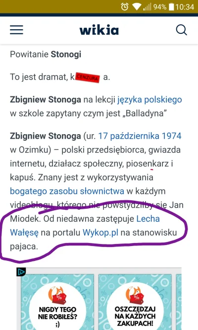 Szczebaks - Godny następca xD #stonoga #nonsensopedia