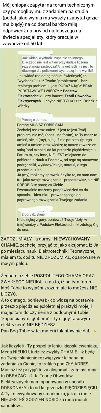 p.....a - Facet typiary napisał o swoim problemie na pewnym znanym forum. Odpowiedź j...