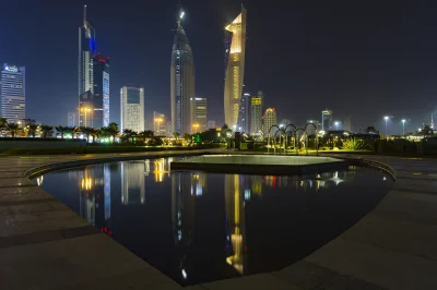 kelois - Panorama Kuwejtu - dokładniej historycznej części (Sharq), która od dłuższeg...