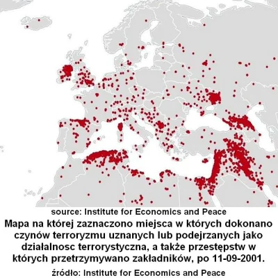 telestonoga - Mapa aktów terroryzmu po 11.09.2001.
#4konserwy #bekazlewactwa
