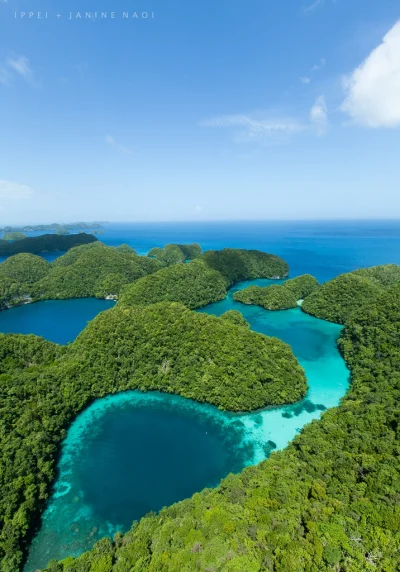 n.....r - > Blue hole from above in Micronesia

#earthporn #mikronezja