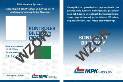 mroz3 - Kontrolerzy biletów MPK we Wrocławiu mają nowe legitymacje. Dokumenty mają no...
