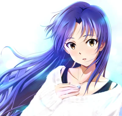 FuzzyWuzzy_ - #randomanimeshit #idolmaster #chihayakisaragi #blushedface #longhair #b...