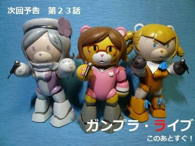 80sLove - Model "mecha" BearGuy III (1:144) z 9 odcinka anime Gundam Build Fighters w...