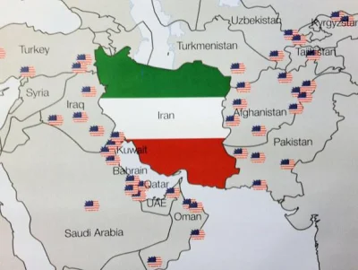 GienekMiecio - Iran chyba naprawdę chce wojny. Patrzcie jak blisko amerykańskich baz ...