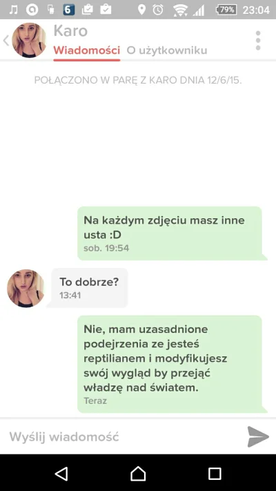 Sanremu - Rozpoczynam przygodę z tinder. Możecie sobie juz odpuścić ten portal bp wsz...