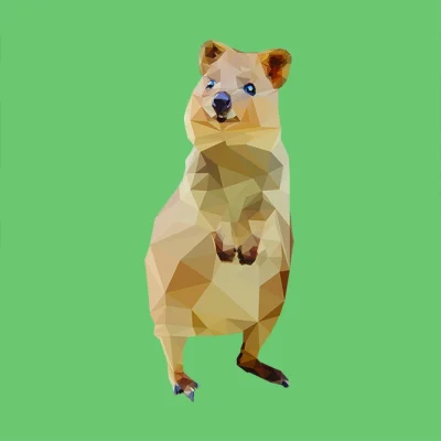 Spunge - Nudziło mi się dzisiaj więc zrobiłem sobie quokkę w stylu low poly, co o nie...