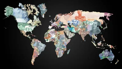 Kukigru - Kawałki banknotów w miejscach na mapie tam gdzie są oficjalnie w użytku
#p...