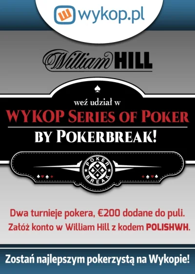 Pokerbreak - Mirki ,wykopki - jutro 19:00 gramy turasa z cyklu #wykopseriesofpoker 

...