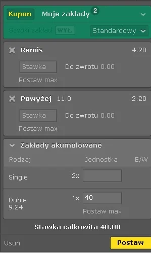 BodzioSzajs - Czy taki zakład podlega pod ten zwrot z #bet365 ? Oczywiście jeśli post...