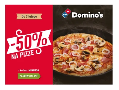 marcin-kre - Jemy za pół ceny on-line do niedzieli włącznie

#dominospizza