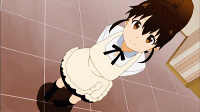 kedzior1916 - #randomanimeshit #working #wagnaria #popurataneshima #animegif