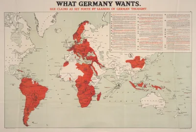 A.....1 - "Czego chcą Niemcy" - mapa roszczeń niemieckich z 1917 r.

#mapy #mapporn...