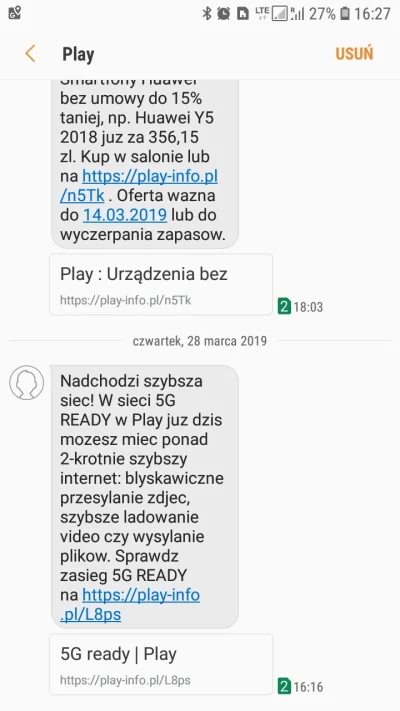 michgur - Hej #play czemu wprowadzacie mnie w bład wysyłając takie smsy? Przeciez dob...