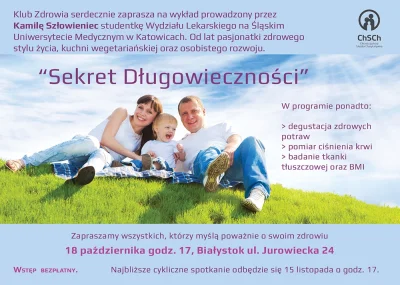 jjstok - Mirki z Białegostoku lub okolic: Polecam ciekawy wykład "Sekret Długowieczno...