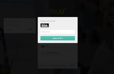 ecco - Czy #payu coś się pomieszała z obsługą #blik? Po co im mój email? #platnoscion...