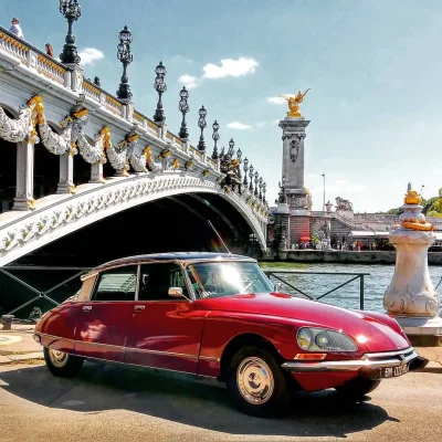 P.....o - Citroen DS Pallas na tle Mostu Aleksandra III w Paryżu (ʘ‿ʘ)

#francja #c...