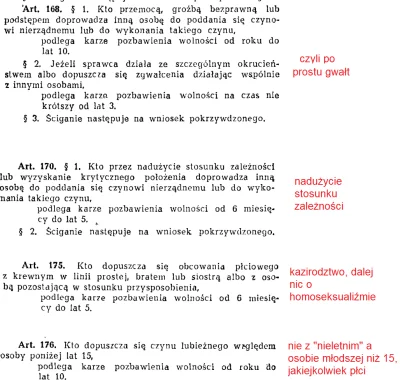 R187 - @anemoia: @sublingual: @belzedup2: Znalazłem, w Kodeksie Karnym z 1969 roku są...