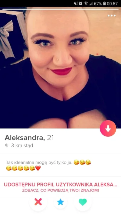 C.....k - Ło skuwesyn xD
#tinder