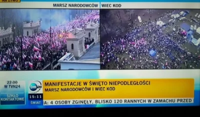 jamtojest - Bonus - jak stronnicze TVN pokazuje dwa równoległe zgromadzenia, z któryc...