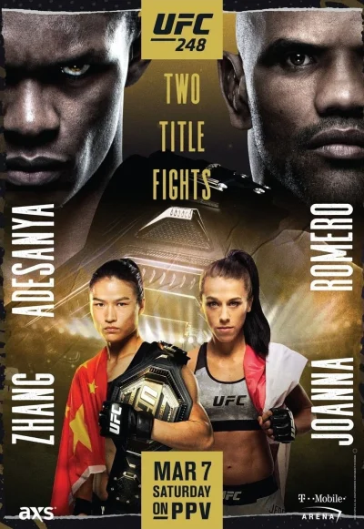 MMAniac - Oficjalny plakat i aktualna karta walk UFC 248: Adesanya vs. Romero

Orga...