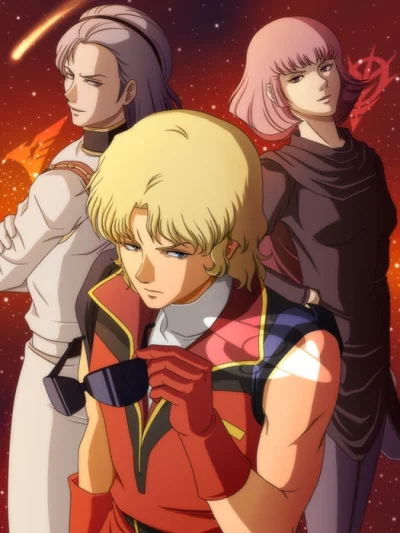 80sLove - Paptimus Scirocco, Char Aznable i Haman Karn z anime Zeta Gundam - autor: c...