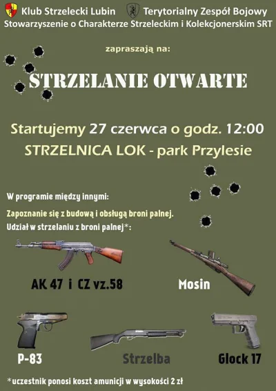 a.....8 - Kto chce postrzelać?
#lubin #strzelnictwo