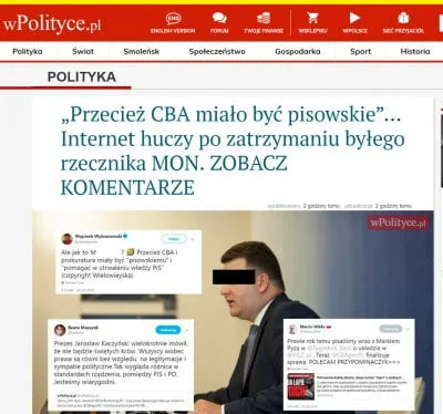 rzep - Dzisiaj cała Polska żyje aresztowaniem Misiewicza. Czy jest winny, czy nie orz...