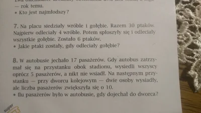 H.....h - @Zwanek: podobno to są zadania na wyliczanie niewiadomej. Masz całe zadanie...