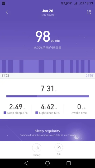 sheilacooper - Wooo panie, 98% (｡◕‿‿◕｡) #xiaomi #miband2 #miband2 #mifit #chwalesie