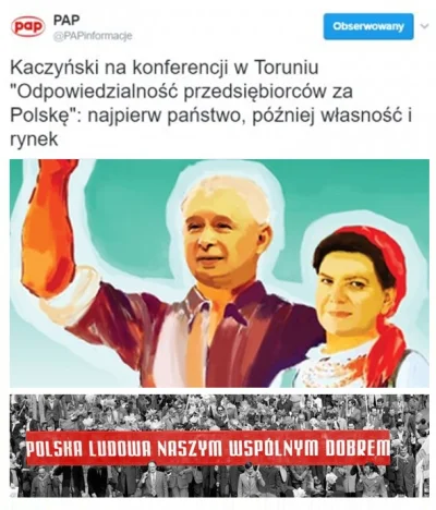 pk347 - > Powinno być "Nadrzędnym celem narodu - dobro partii".

@Khaine: faktyczni...