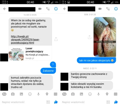 kamieniarz - W sierpniu po prawie roku rozstania z dupy napisała do mnie była (screen...