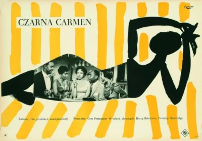 Nemezja - #plakatyfilmowe #polskaszkolaplakatu
Wojciech Fangor, Czarna Carmen, 1959