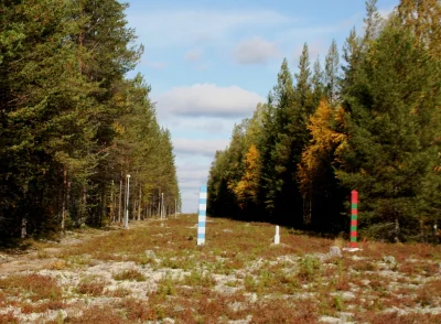 penttilehto - Granica fińsko-rosyjska. Najdłuższą granicę z Rosją ma w Unii Europejsk...