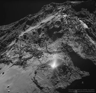 s.....w - Pyłowy dżet na powierzchni komety 67P/Czuriumow-Gierasimienko
Źródła: ESA, ...