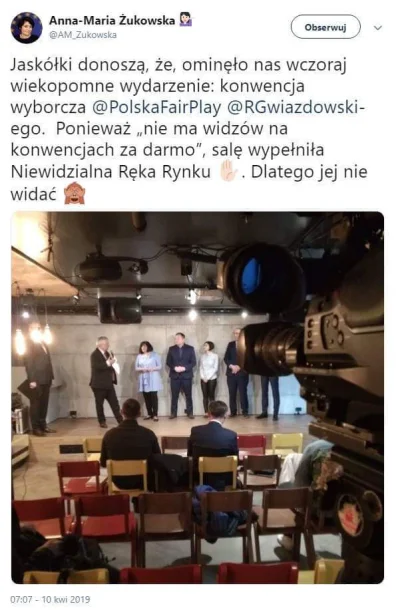 wojtas_mks - Na warszawską konwencję Polski Fair Play nie przyszedł... prawie nikt xD...