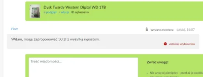 kolunio3 - Co z tego, że wystawione za stówkę skoro można od razu cenę zbić o połowę ...