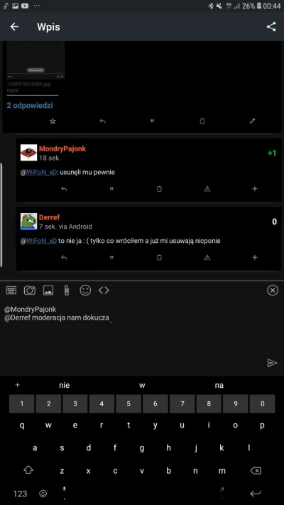 WiFoN_xD - @MondryPajonk @Derref chciałbym tylko napisać, że moderacja nam dokucza