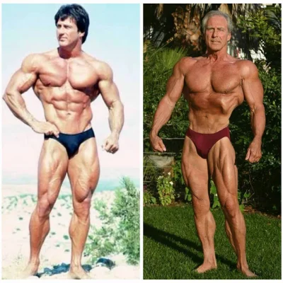 berecik - #mikrokoksy Frank Zane kiedyś i teraz. Symetria nie zginęła :)