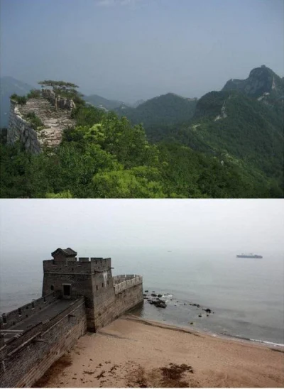 S.....n - Początek i koniec Muru Chińskiego

#ciekawostki