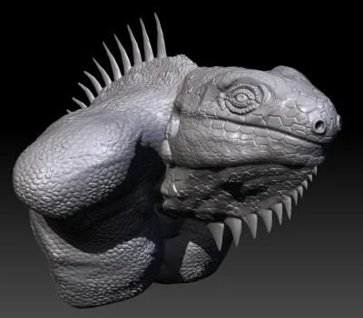 amisobad - 3h z przerwami, teraz bardziej widać co to :D

#zbrush #3d #grafika3d #d...