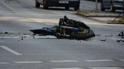 P.....8 - Wypadek motocykla