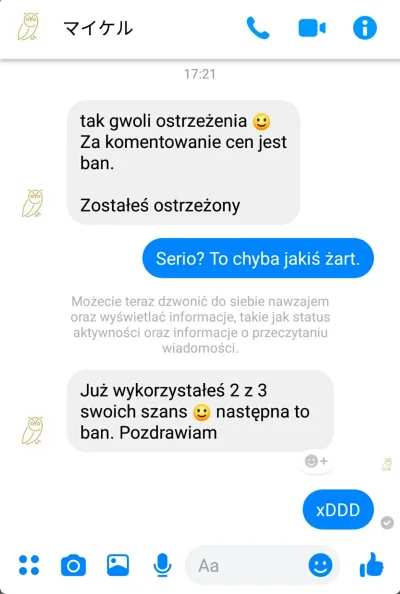 furcio - Właśnie dostałem ostrzeżenie od moderatora grupy perfumowe świry na FB za to...