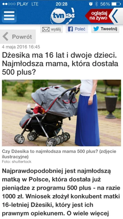 tru21 - Najmłodsza matka, która dostała 500+ ma 16 lat. I nie mogło być inaczej, ma n...