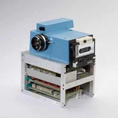 Pshemeck - Prototyp pierwszego "aparatu cyfrowego" Kodaka. Waga 4 kg, kaseta, 10 tysi...