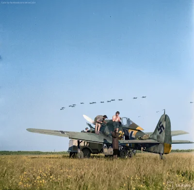 dertom - Lotnisko polowe Luftwaffe, Immola, Finlandia, 2 Lipca, 1944.
#koloryzowane ...